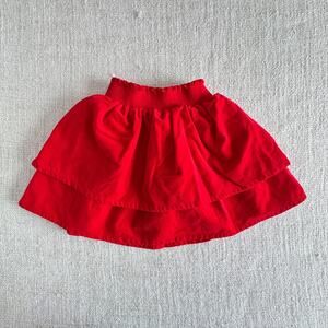 Mini Boden Red Corduroy Skirt EUC 4/5